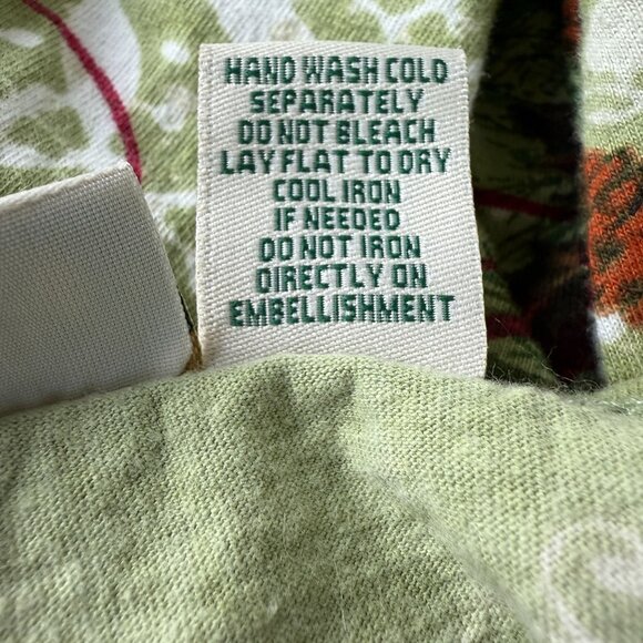 Collections Etc Winter Cardinal Birds Top Sz Large Front Back Sequins Christmas - Picture 8 of 8